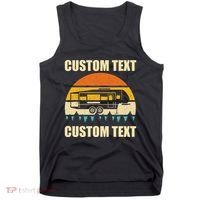 Custom Camper Rv Camping Road Trip Personalize Text Tank Top thumb 0