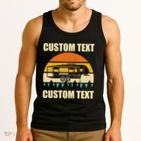 Custom Camper Rv Camping Road Trip Personalize Text Tank Top thumb 3