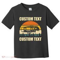 Custom Camper Rv Camping Road Trip Personalize Text Toddler T-Shirt thumb 0