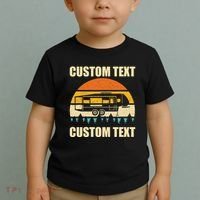 Custom Camper Rv Camping Road Trip Personalize Text Toddler T-Shirt thumb 2