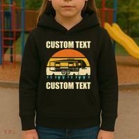 Custom Camper Rv Camping Road Trip Personalize Text Kids Hoodie thumb 3