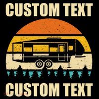 Custom Camper Rv Camping Road Trip Personalize Text Kids T-Shirt thumb 4