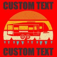 Custom Camper Rv Camping Road Trip Personalize Text Santa Hat thumb 1