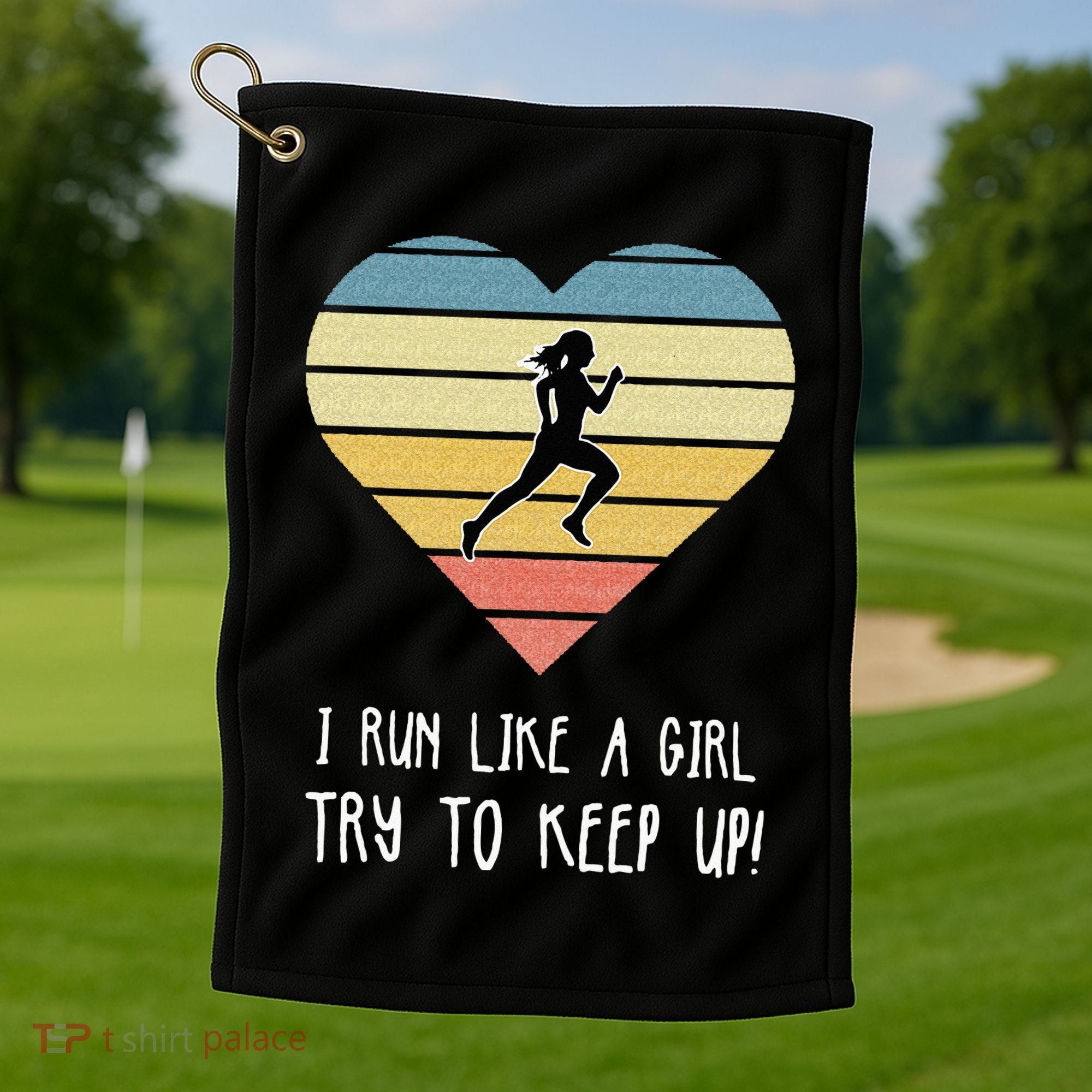 Cross Country Running Gift Golf Towel
