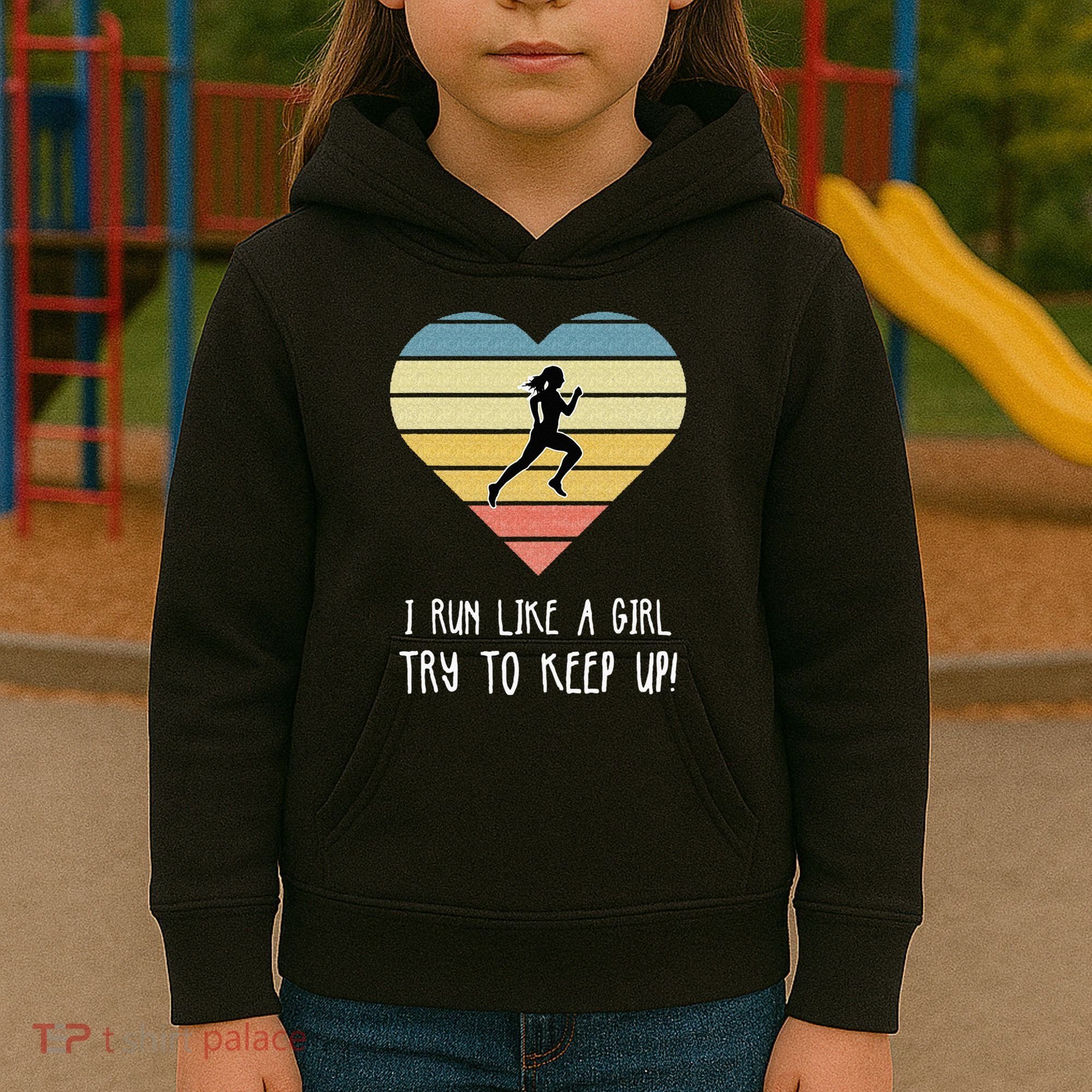 Cross Country Running Gift Kids Hoodie
