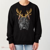 Cane Corso Reindeer Antlers Christmas Cane Corso Gift Women's Sweatshirt thumb 0