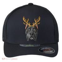 Cane Corso Reindeer Antlers Christmas Cane Corso Gift Flexfit Unipanel Trucker Cap thumb 0