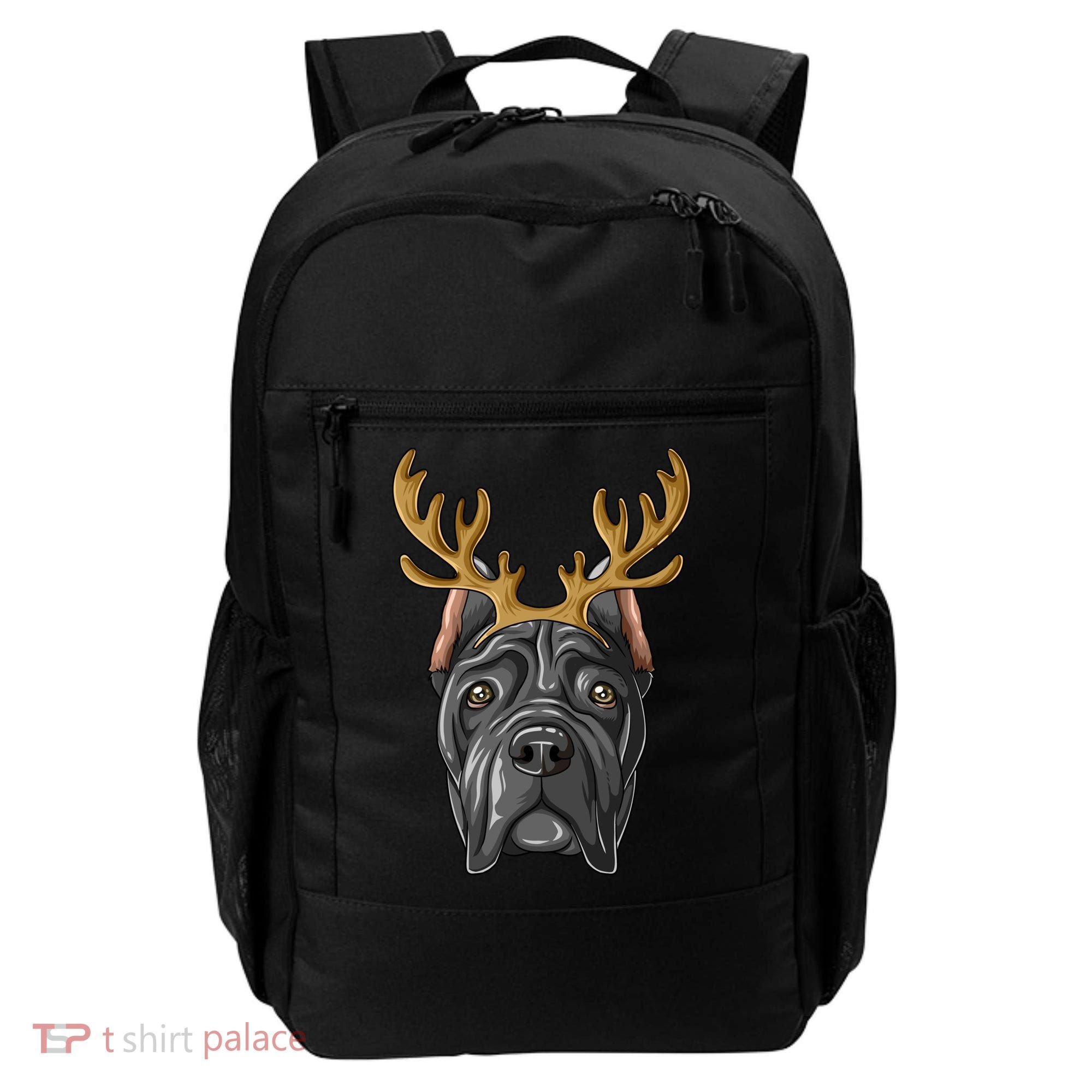 Cane Corso Reindeer Antlers Christmas Cane Corso Gift Backpack