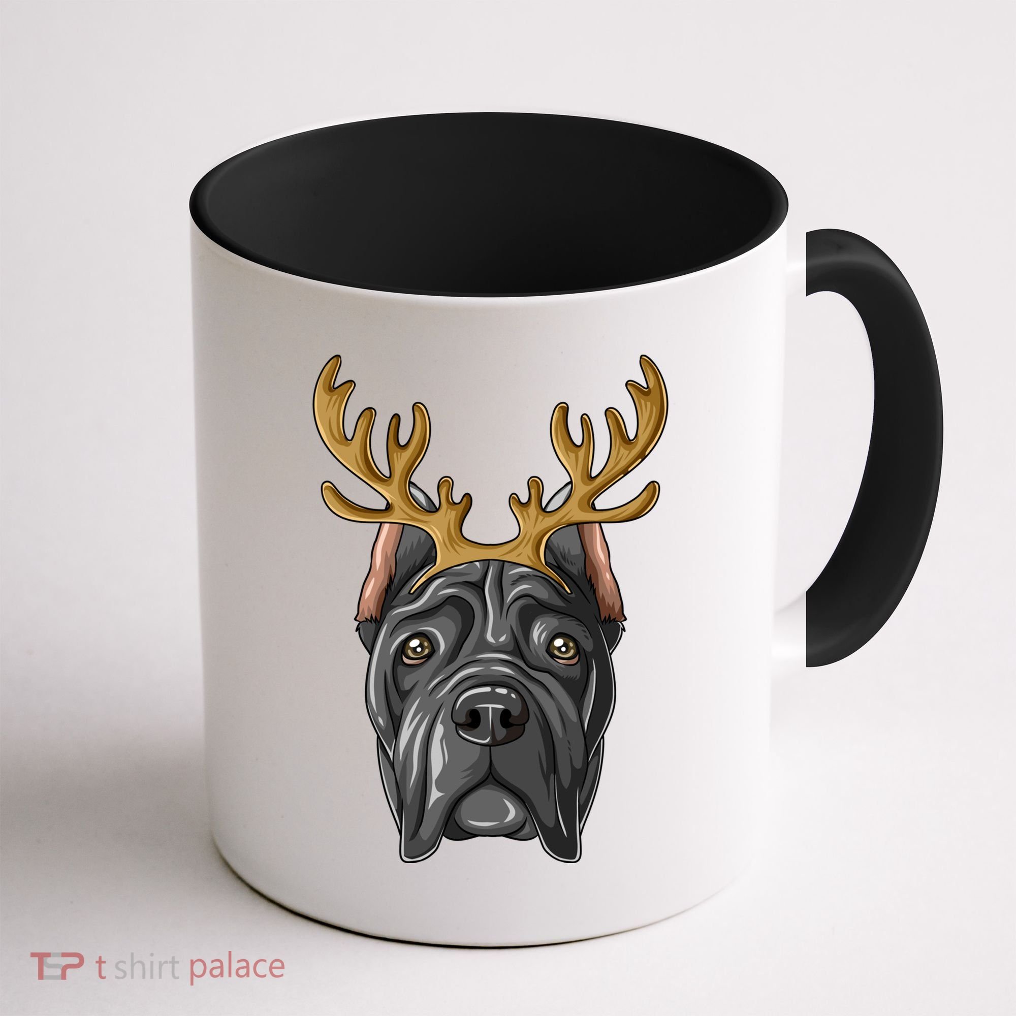 Cane Corso Reindeer Antlers Christmas Cane Corso Gift Coffee Mug
