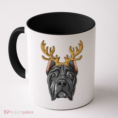 Cane Corso Reindeer Antlers Christmas Cane Corso Gift Coffee Mug