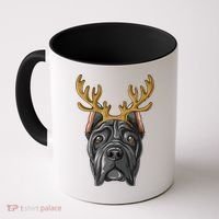 Cane Corso Reindeer Antlers Christmas Cane Corso Gift Coffee Mug thumb 0