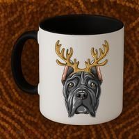 Cane Corso Reindeer Antlers Christmas Cane Corso Gift Coffee Mug thumb 2