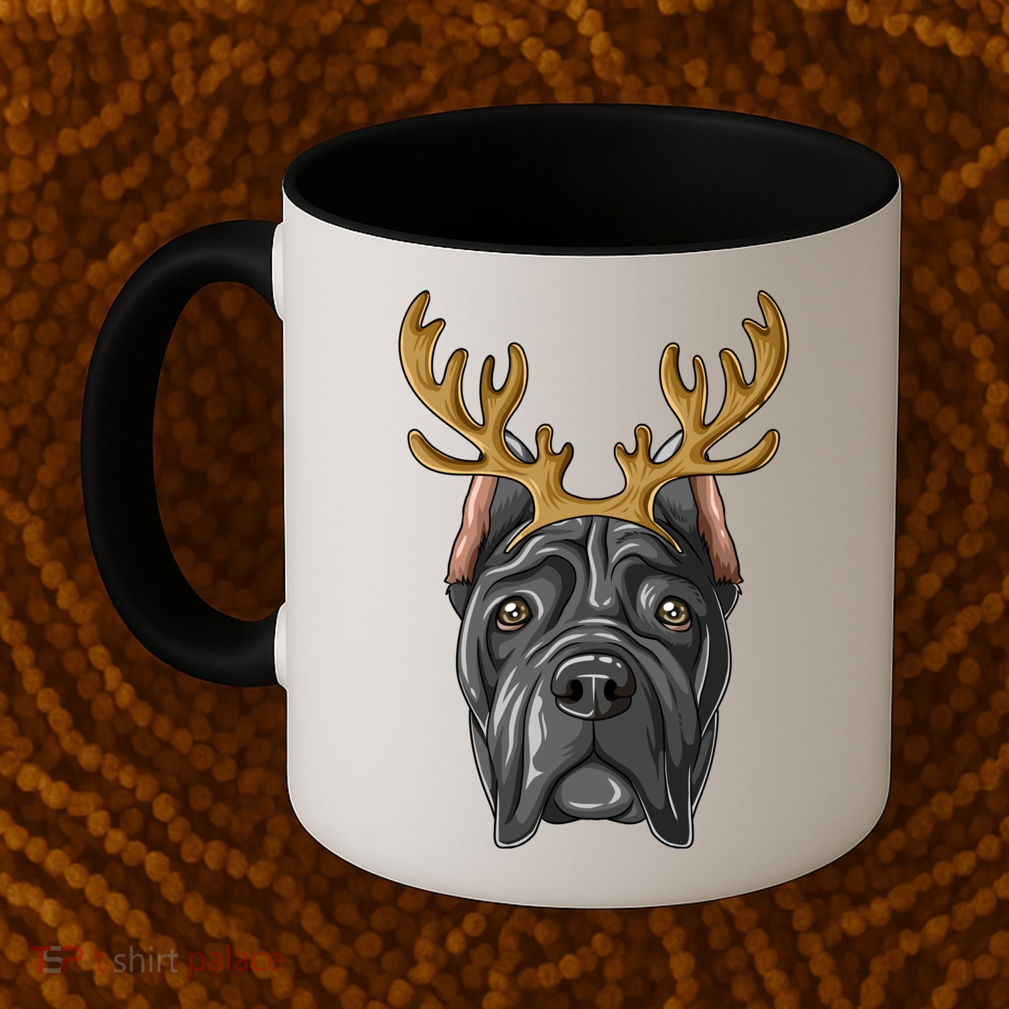 Cane Corso Reindeer Antlers Christmas Cane Corso Gift Coffee Mug