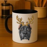 Cane Corso Reindeer Antlers Christmas Cane Corso Gift Coffee Mug thumb 4
