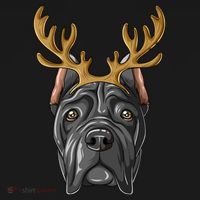 Cane Corso Reindeer Antlers Christmas Cane Corso Gift Pajama Set thumb 2