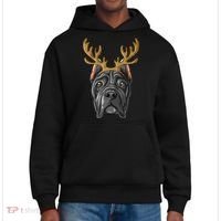 Cane Corso Reindeer Antlers Christmas Cane Corso Gift District V.I.T. Heavyweight Hoodie thumb 0