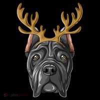 Cane Corso Reindeer Antlers Christmas Cane Corso Gift Women's Hoodie thumb 2