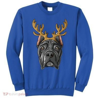 Cane Corso Reindeer Antlers Christmas Cane Corso Gift Sweatshirt
