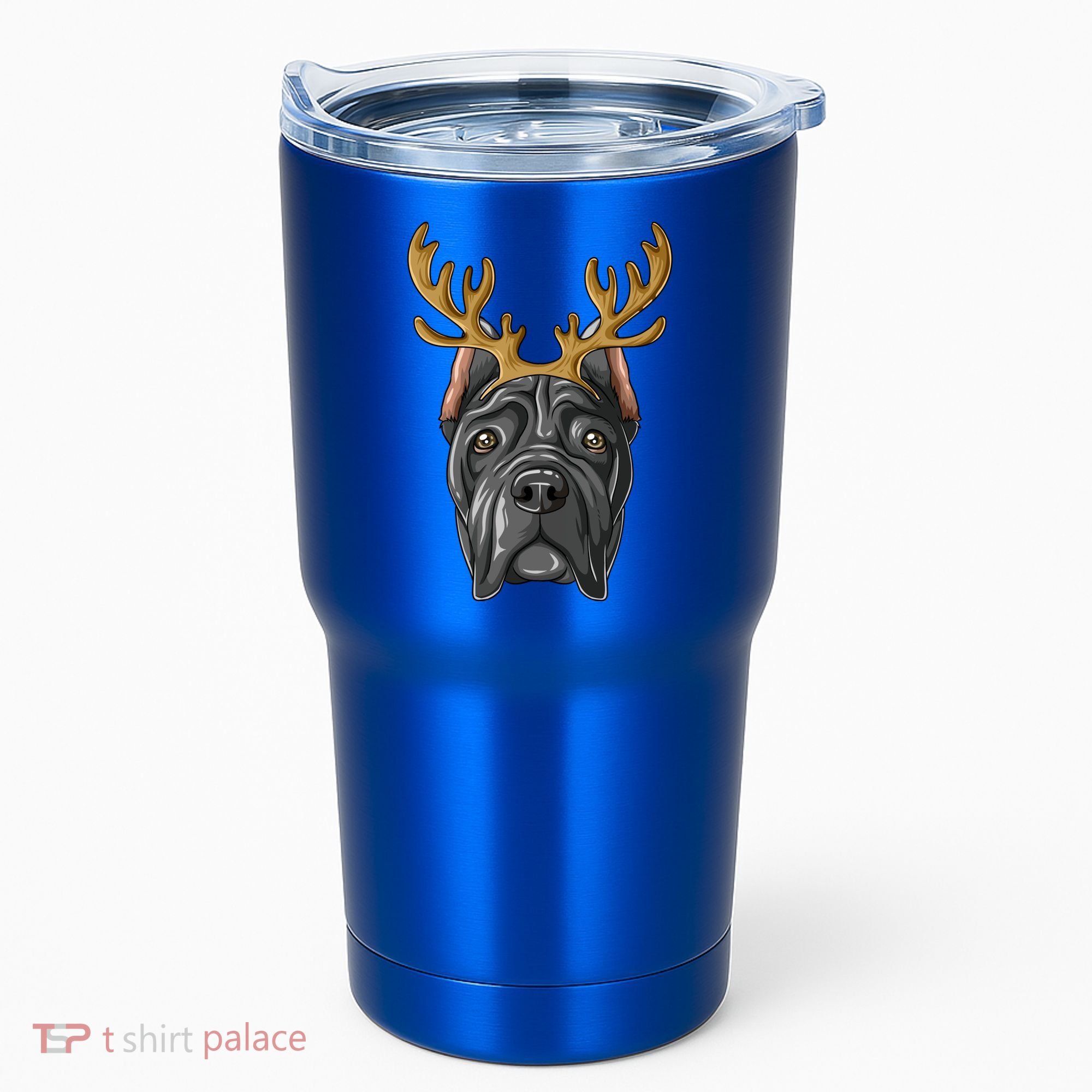 Cane Corso Reindeer Antlers Christmas Cane Corso Gift Tumbler