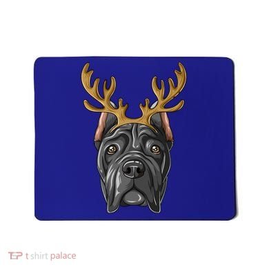 Cane Corso Reindeer Antlers Christmas Cane Corso Gift Mousepad