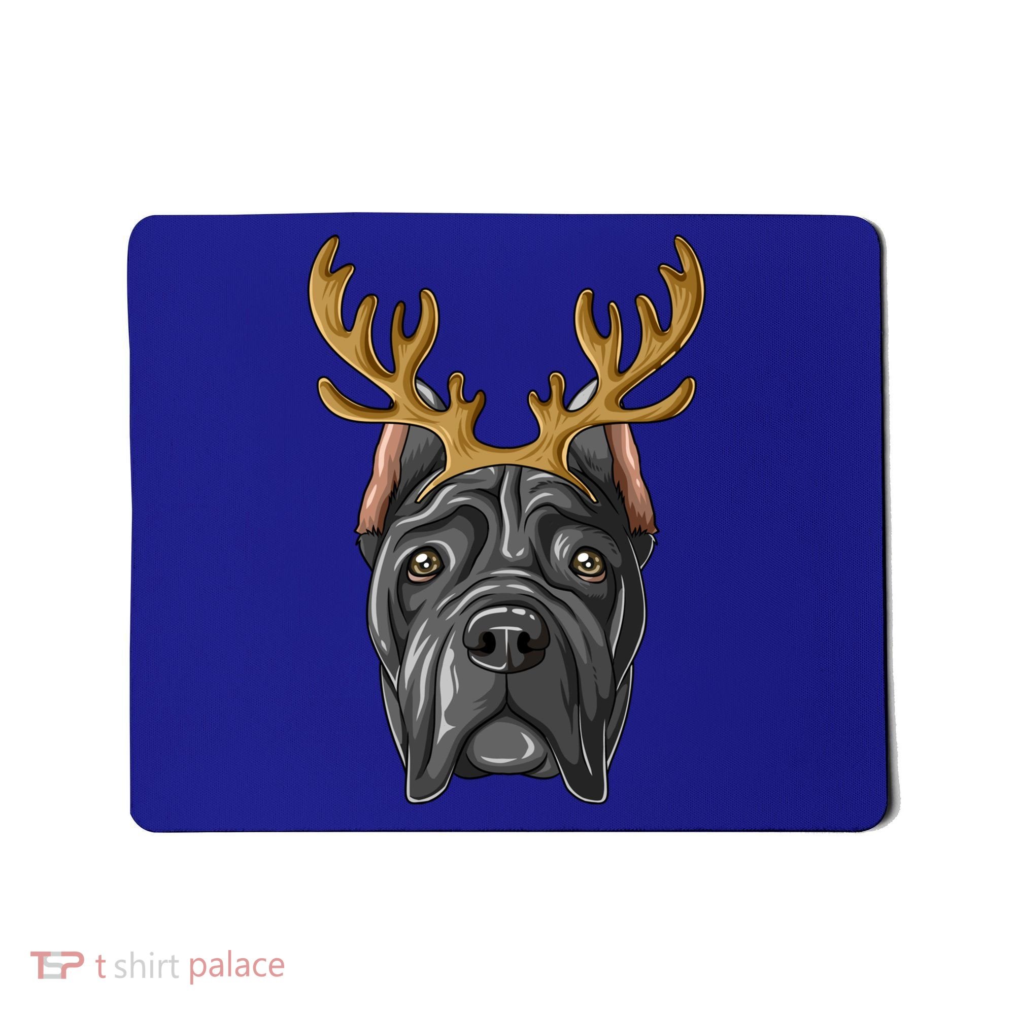 Cane Corso Reindeer Antlers Christmas Cane Corso Gift Mousepad