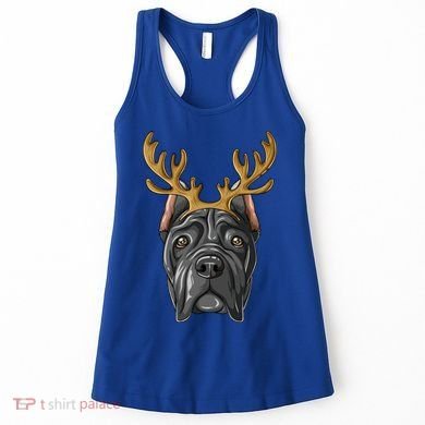 Cane Corso Reindeer Antlers Christmas Cane Corso Gift Women's Tank Top