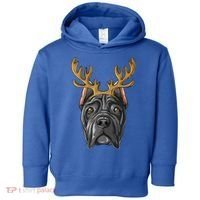 Cane Corso Reindeer Antlers Christmas Cane Corso Gift Toddler Hoodie thumb 0