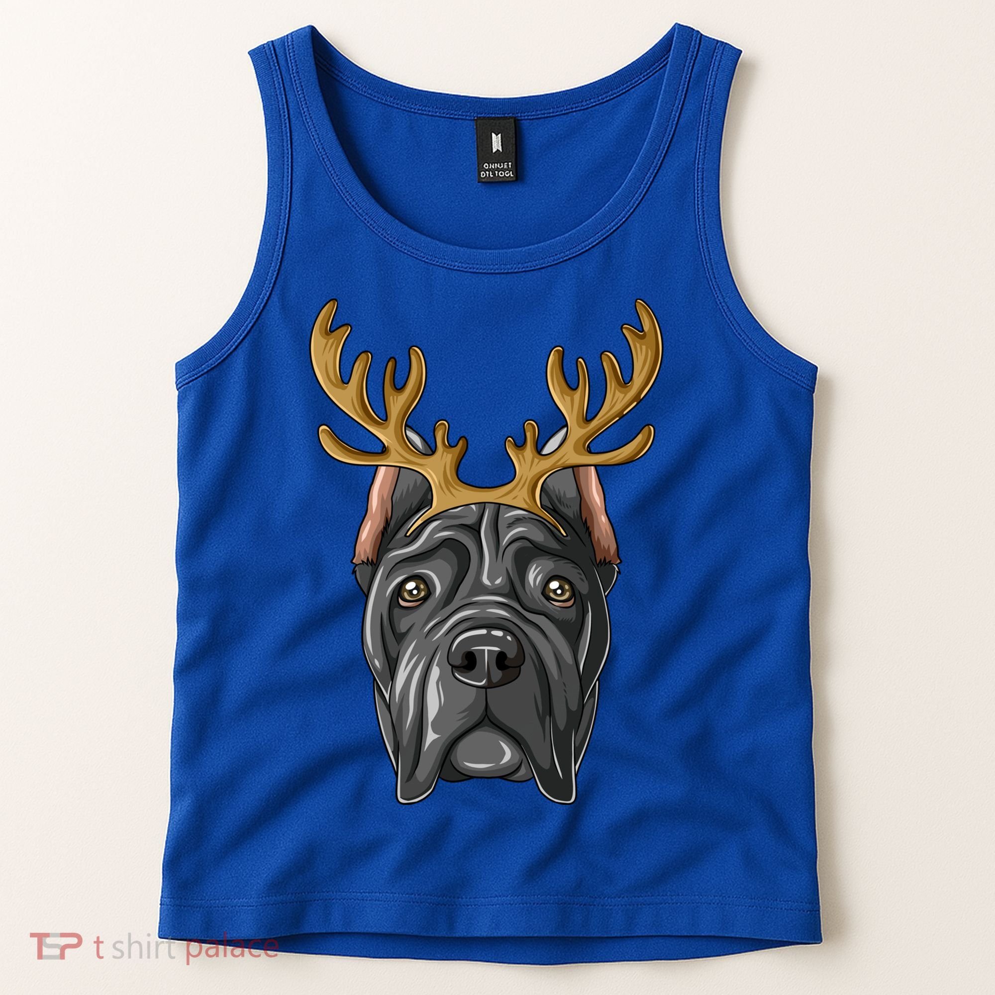 Cane Corso Reindeer Antlers Christmas Cane Corso Gift Tank Top