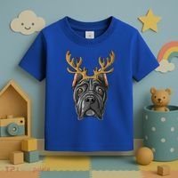 Cane Corso Reindeer Antlers Christmas Cane Corso Gift Toddler T-Shirt thumb 3