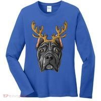 Cane Corso Reindeer Antlers Christmas Cane Corso Gift Women's Long Sleeve Shirt thumb 0