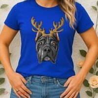 Cane Corso Reindeer Antlers Christmas Cane Corso Gift Women's T-Shirt thumb 2