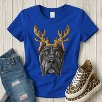 Cane Corso Reindeer Antlers Christmas Cane Corso Gift Women's T-Shirt thumb 3