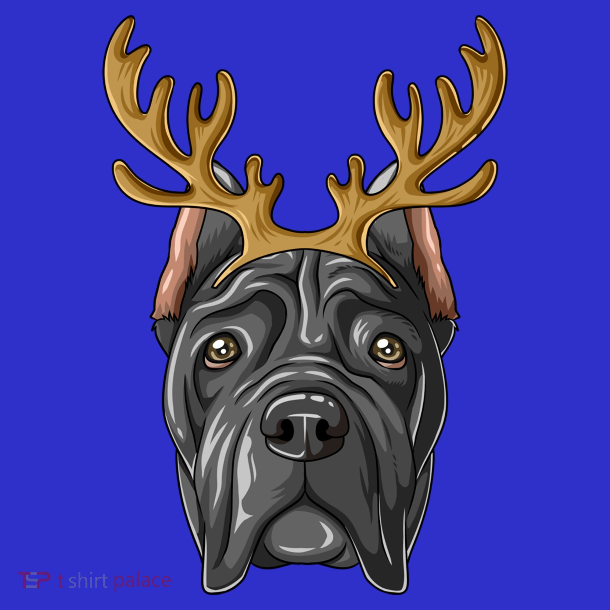 Cane Corso Reindeer Antlers Christmas Cane Corso Gift Kids Sweatshirt
