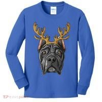 Cane Corso Reindeer Antlers Christmas Cane Corso Gift Kids Long Sleeve Shirt thumb 0