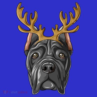 Cane Corso Reindeer Antlers Christmas Cane Corso Gift Short Acrylic Beanie