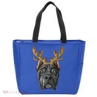 Cane Corso Reindeer Antlers Christmas Cane Corso Gift Tote Bag thumb 0
