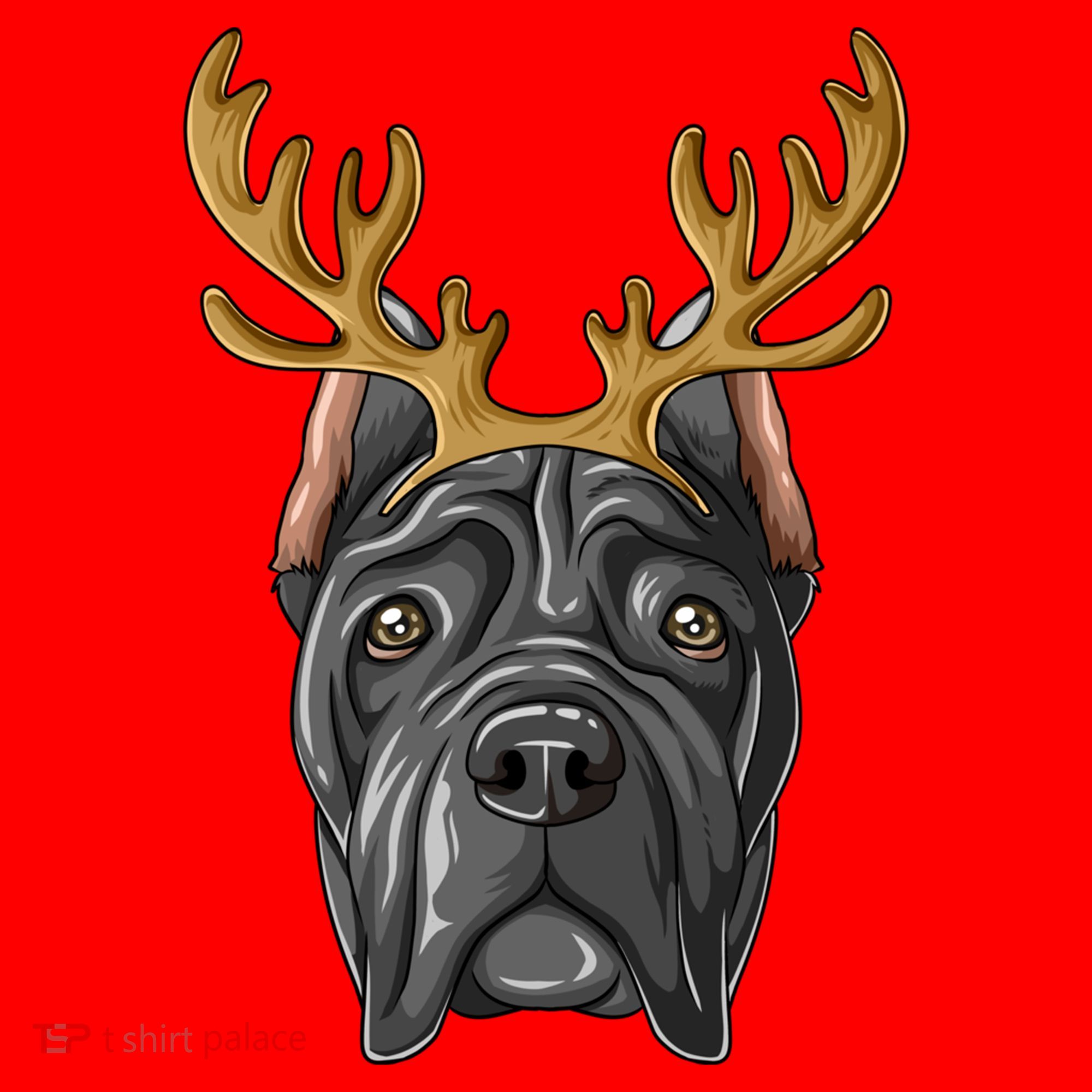Cane Corso Reindeer Antlers Christmas Cane Corso Gift Santa Hat