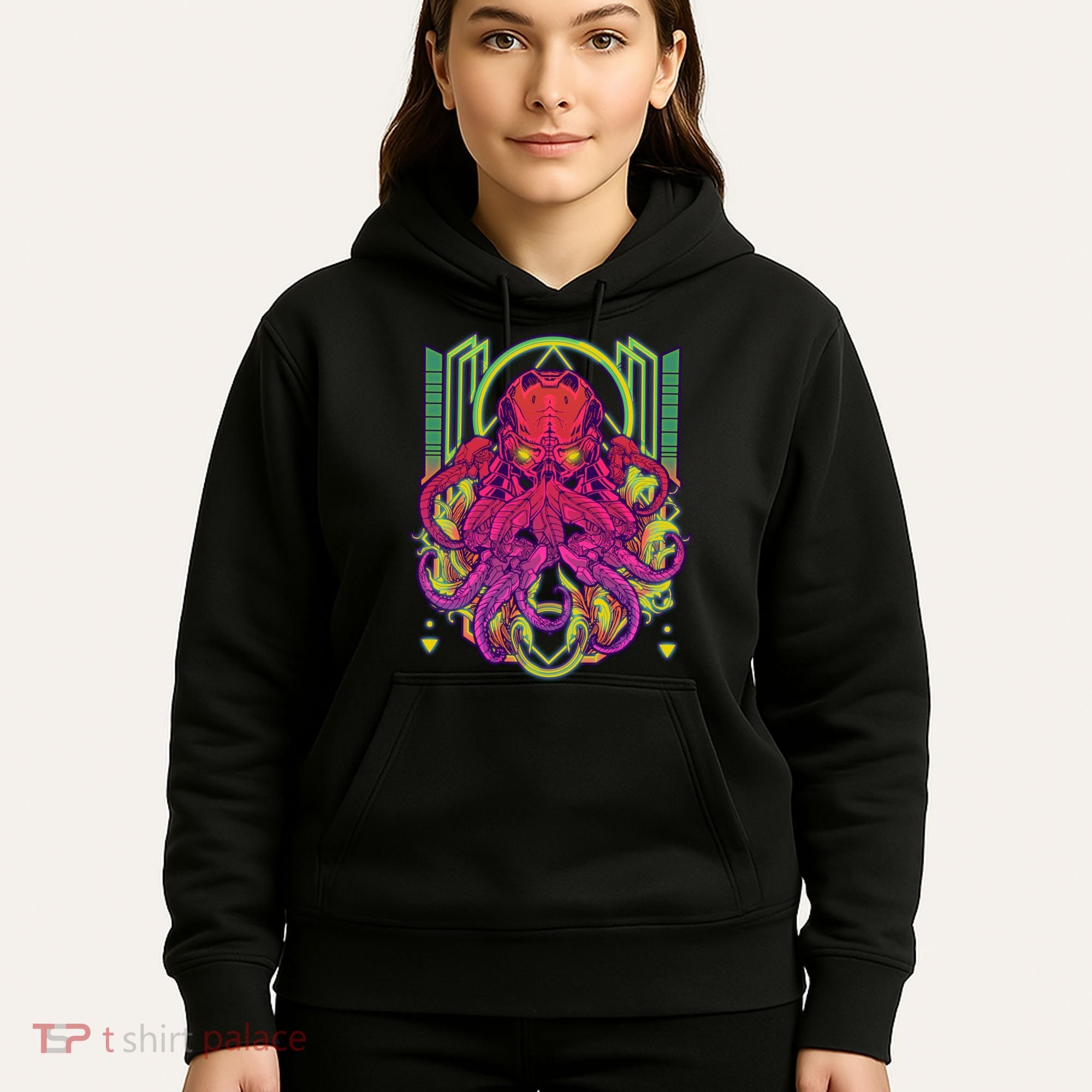 Cool Cybernetic Robot Octopus Squid Hoodie