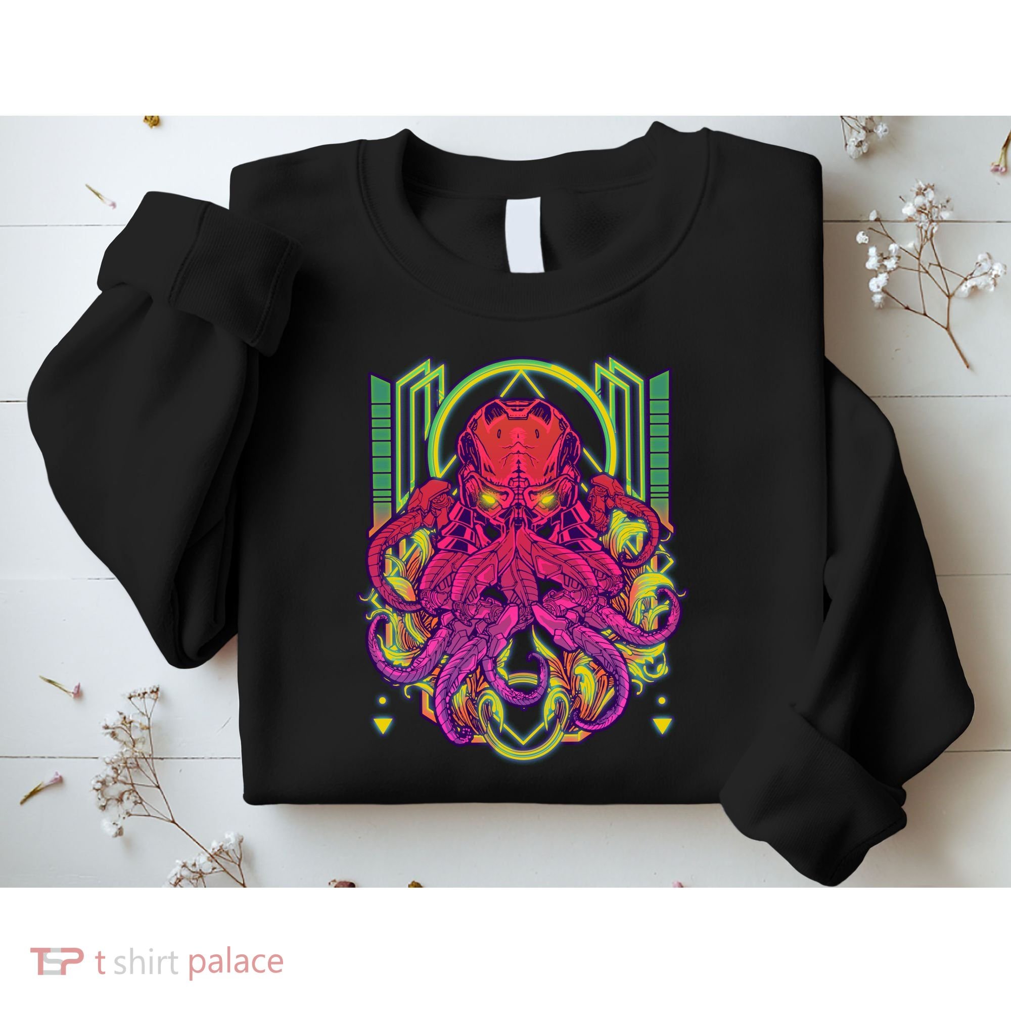 Cool Cybernetic Robot Octopus Squid Sweatshirt