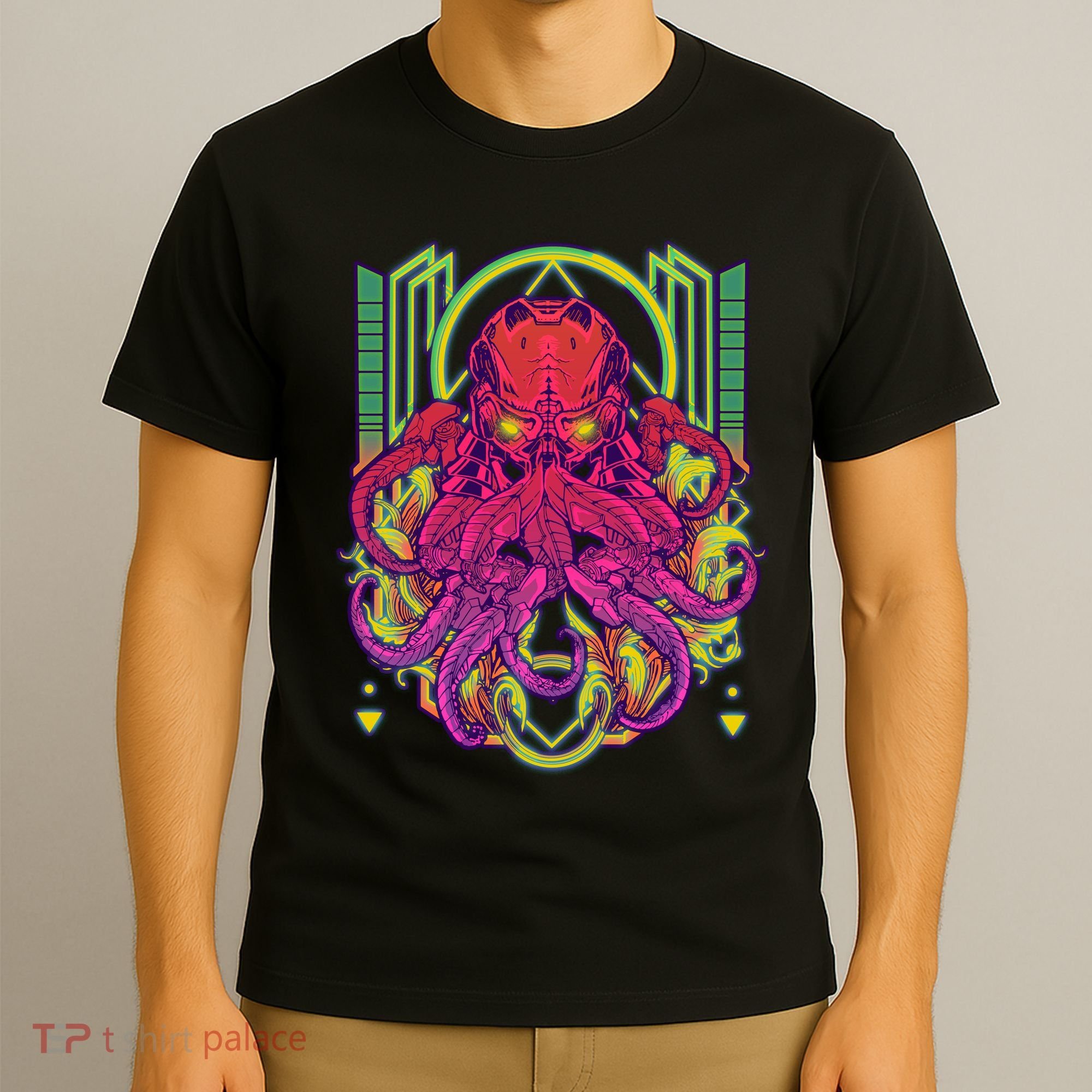Cool Cybernetic Robot Octopus Squid T-Shirt