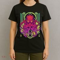 Cool Cybernetic Robot Octopus Squid T-Shirt thumb 4