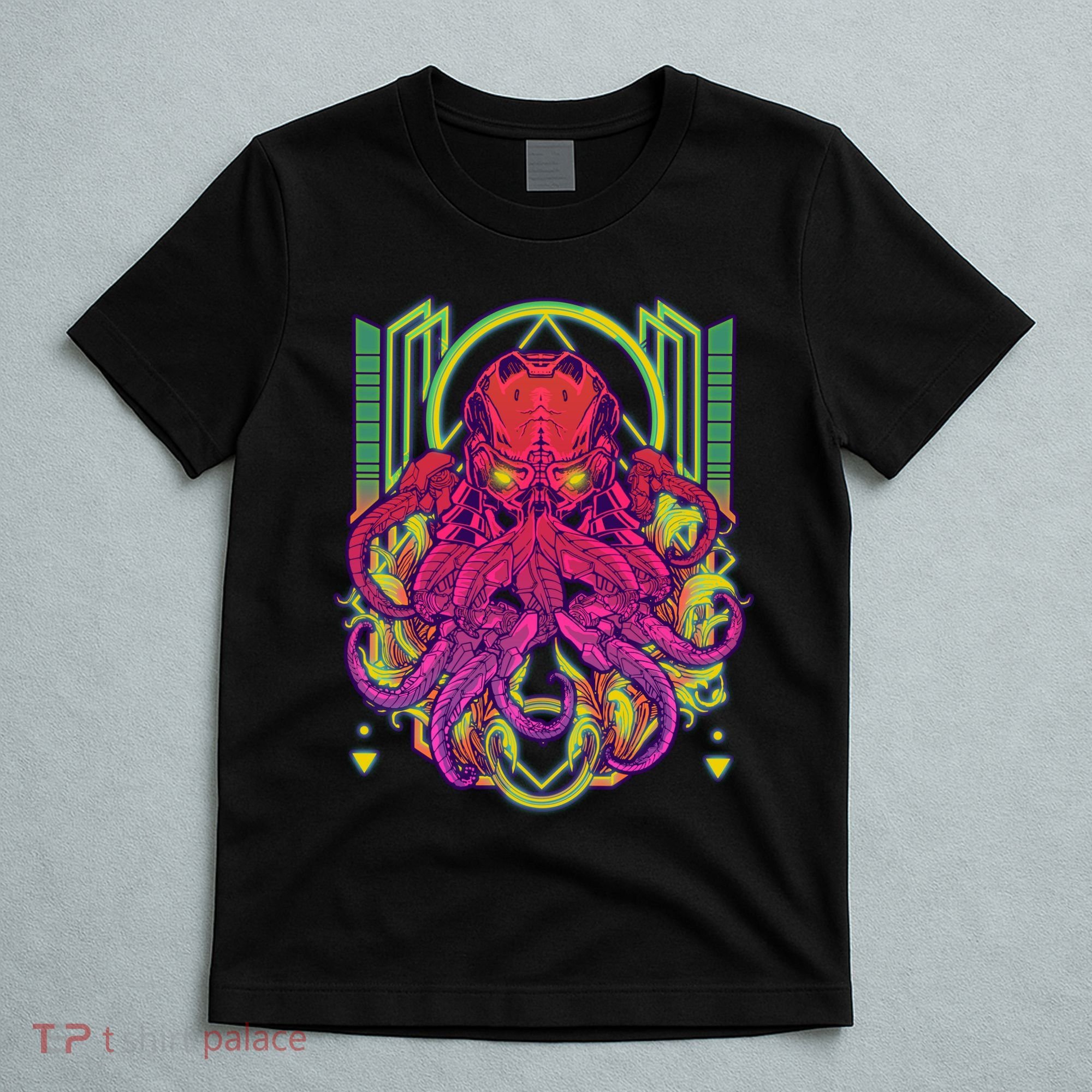 Cool Cybernetic Robot Octopus Squid T-Shirt