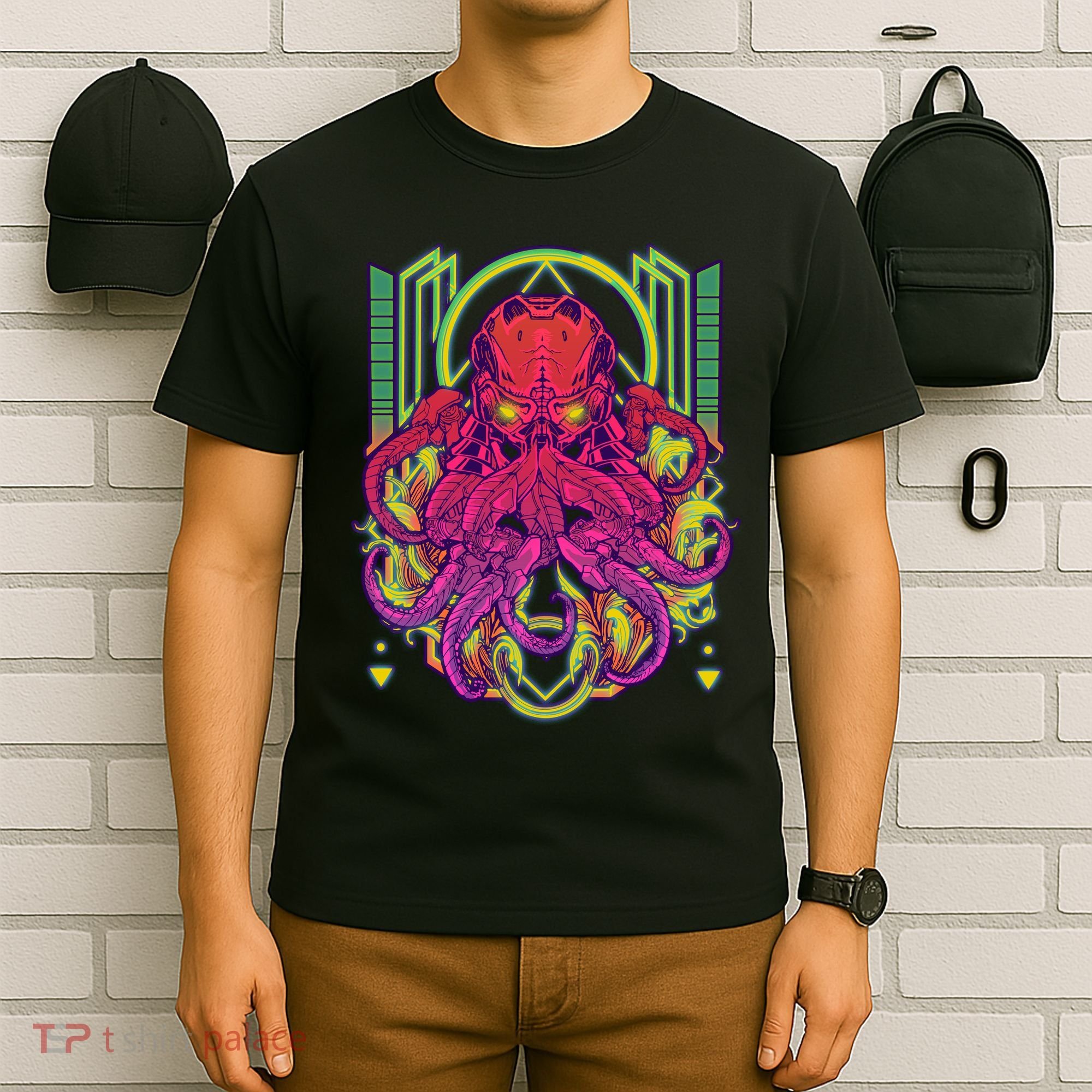 Cool Cybernetic Robot Octopus Squid T-Shirt