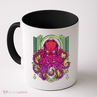 Cool Cybernetic Robot Octopus Squid Coffee Mug thumb 0