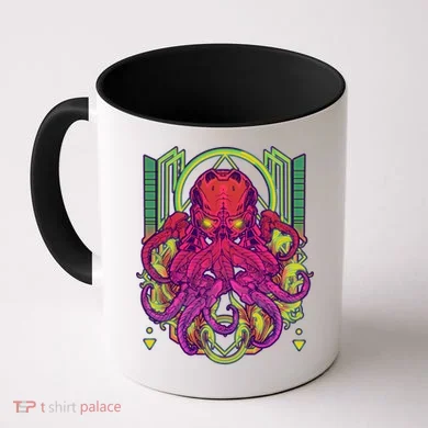 Cool Cybernetic Robot Octopus Squid Coffee Mug