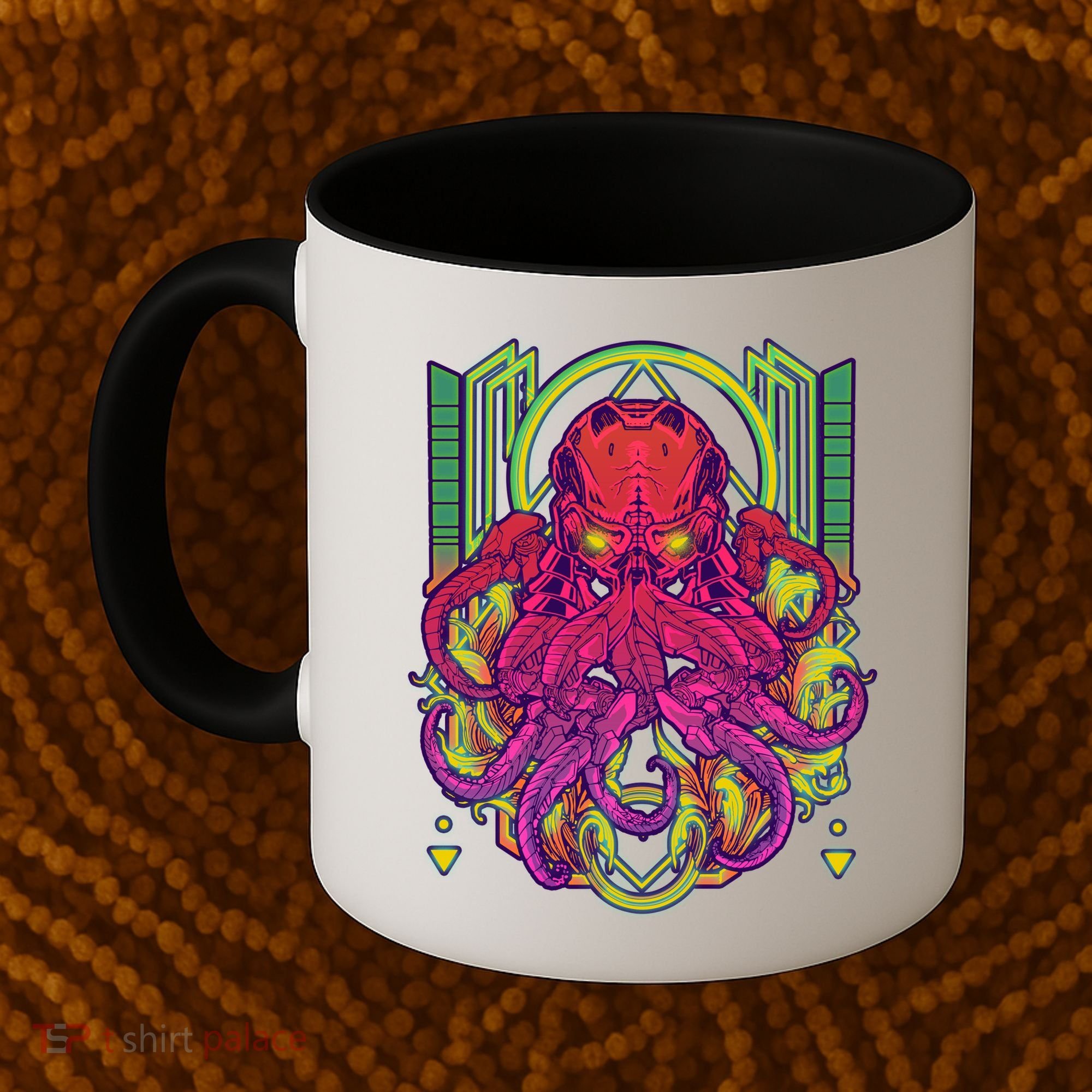 Cool Cybernetic Robot Octopus Squid Coffee Mug
