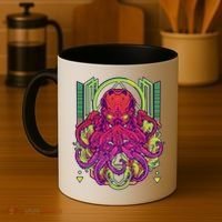 Cool Cybernetic Robot Octopus Squid Coffee Mug thumb 4