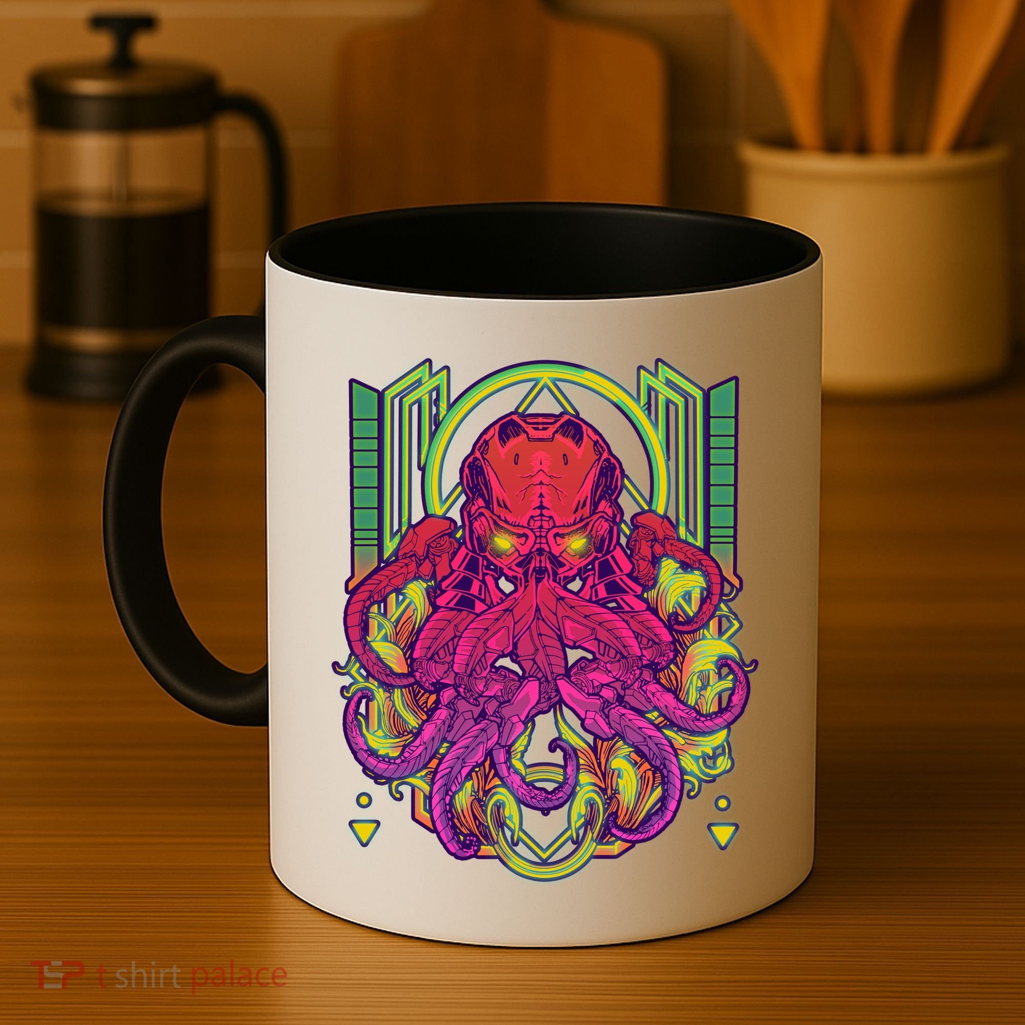 Cool Cybernetic Robot Octopus Squid Coffee Mug