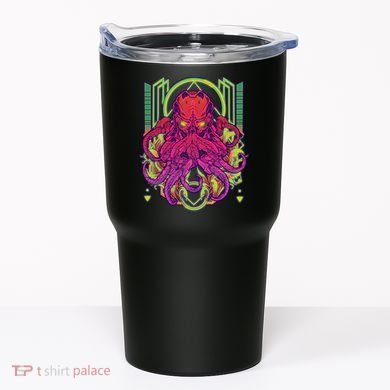 Cool Cybernetic Robot Octopus Squid Tumbler