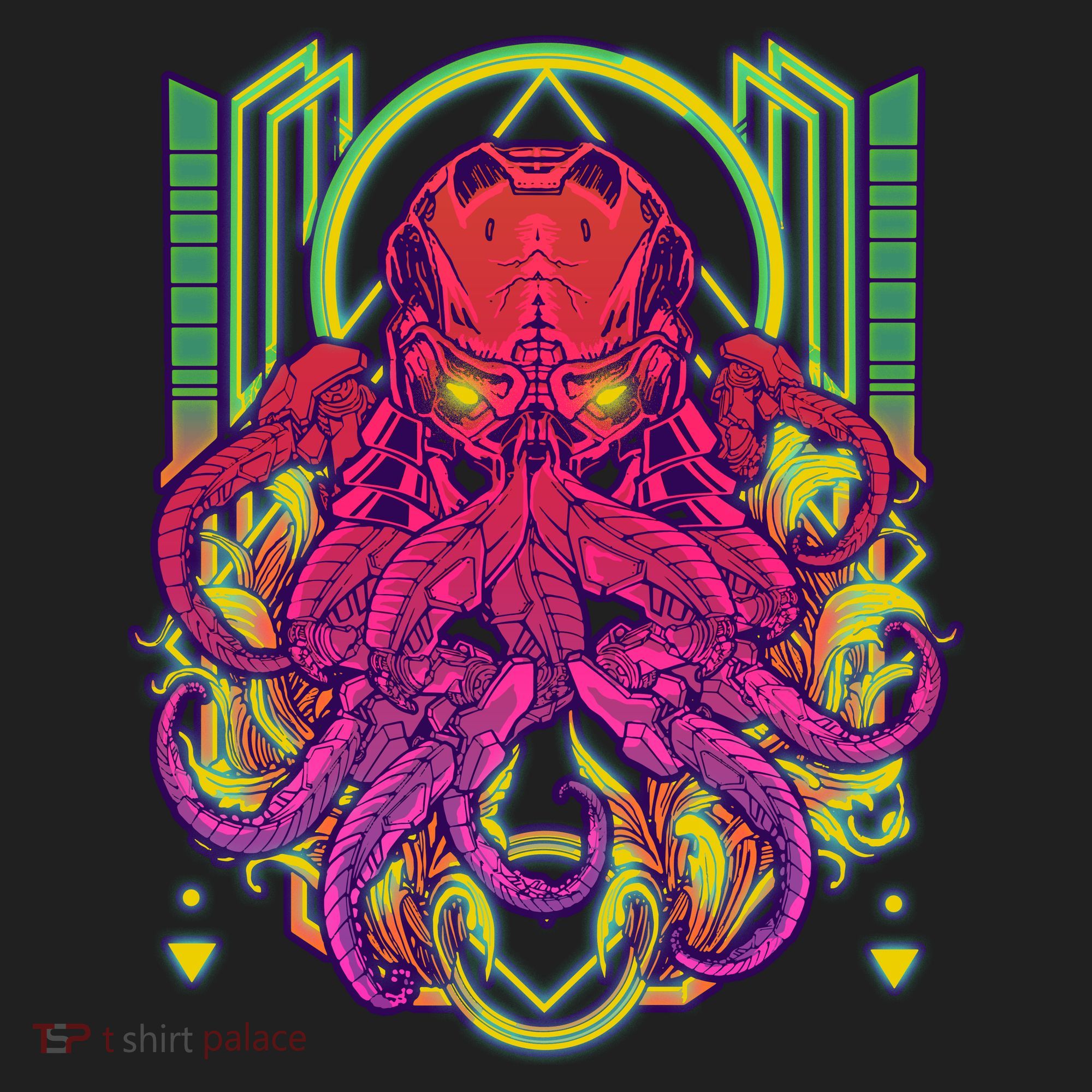 Cool Cybernetic Robot Octopus Squid Tumbler